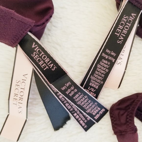 Victoria's Secret Shine Strap Brazilian Push-up Bra and Panty Set NWT - Picture 9 of 14